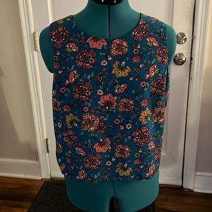 F21 size M printed blouse